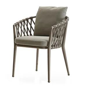 新型高品质现代可堆叠铝制户外花园餐椅