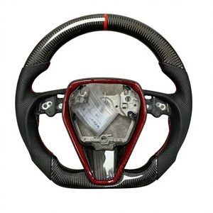 Volant en cuir personnalisé avec fibre de carbone pour Toyota Corolla/Camry 8ème génération/SE/Levin/Avalon/Cross/FRONTLANDER 2018 2020 <span class=keywords><strong>2022</strong></span> 2019 - Product Image 2