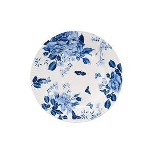 Service de vaisselle en porcelaine de 24 pièces, motif floral bleu et blanc, vaisselle, assiettes à dîner - Product Image 4