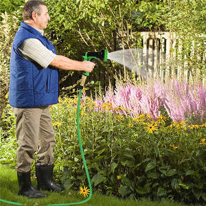 Juego de mangueras de jardín extensibles de 100 pies de color de tamaño personalizado tubería de agua plegable elástica resistente al desgaste carrete de manguera de jardín de metal duradero - Product Image 3