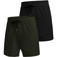 Shorts de jogging pour hommes, respirants, écologiques, sportifs, à taille élastique, en polyester/coton, pour le surf, la remise en forme et l'entraînement