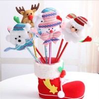 Trang Trí Giáng Sinh Ông Già Noel Người Tuyết Hươu Gấu Sáng Tạo Bút Bi Học Sinh Quà Tặng Giáng Sinh Giải Thưởng Bút