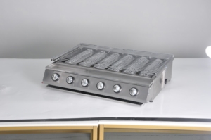 Barbecue à gaz commercial de qualité supérieure pour l'extérieur, fumoir durable en acier inoxydable, machine à barbecue pour la restauration, les jardins et les fêtes - Product Image 1