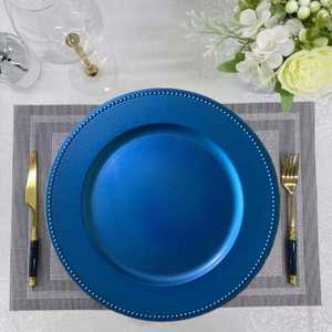 Assiettes en plastique écologiques dorées de 13 pouces pour mariage, hôtel, fête - Vaisselle en gros - Product Image 3