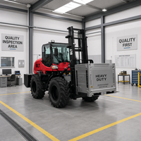 Nouveau chariot élévateur tout-terrain BLT 4x4 de haute qualité, 3-5 tonnes, diesel, pour travaux de construction en extérieur, manutention de matériaux