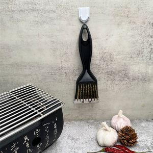 Wholesale Camping Cookware 1pcs Heavy Duty Cleaner <b>Brush</b> Steel Bristles with Plastic Handle for Deep BBQ Cleaning Portable - Product Image 4