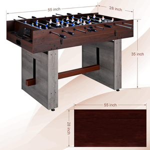 <span class=keywords><strong>Table</strong></span> <span class=keywords><strong>de</strong></span> jeu combinée 4-en-1 pour salle <span class=keywords><strong>de</strong></span> jeux à domicile, 55 pouces, avec baby-<span class=keywords><strong>foot</strong></span>, hockey sur air, tennis <span class=keywords><strong>de</strong></span> <span class=keywords><strong>table</strong></span> et poker - Product Image 3