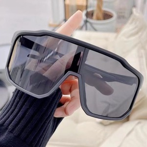 <b>Retro</b> Black Full Rim Shield <b>Sunglasses</b> UV400 Protection Outdoor Sports Unisex Adult - Product Image 4