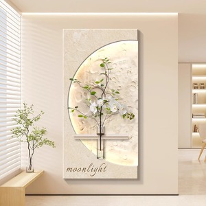 Hall d'entrée Plantes vertes hydroponiques Hall d'entrée Art Décor Peinture Crème Vent <span class=keywords><strong>Grès</strong></span> Lumineux LED Peinture - Product Image 5
