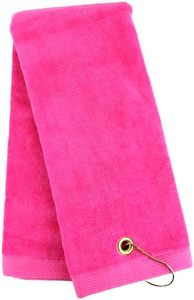 Serviette de golf en microfibre gaufrée avec logo personnalisé, impression par sublimation, broderie en coton et crochet – Vente en gros - Product Image 2