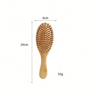 Cepillo de madera para masaje capilar, desenredante sin dolor con cojín de aire, cepillo de cerdas, regalos promocionales - Product Image 4