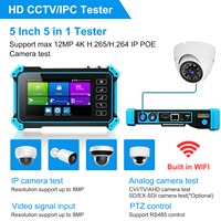 Testeur de caméra CCTV 8MP 6 en 1 AHD CVI TVI CVBS, IPC-5200 Plus, écran vidéo HD 8MP, moniteur IPS tactile, testeur de caméra IP