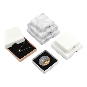 Luxury Gift Ring Pendant Small Cardboard Box Kraft Paper Jewelry Packaging Jewelry Box Supplier