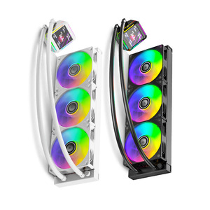 Liquido <span class=keywords><strong>Cpu</strong></span> Cooler 360mm raffreddamento ad acqua PC radiatore Argb caso ventola schermo LCD con <span class=keywords><strong>Display</strong></span> Baidi 360 II Cooler - Product Image 3