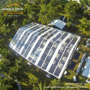 Tente de réception transparente de grande qualité, cadre en aluminium sur mesure, tentes de luxe pour mariages et événements en plein air, capacité 99-1000 personnes, PVC ignifuge - Product Image 2