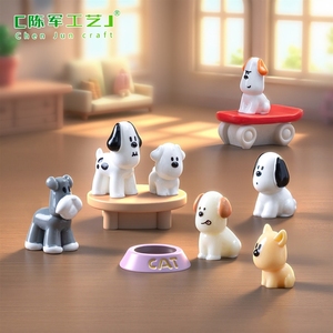 Nuevos productos transfronterizos de Weij: casa de muñecas con diseño de cachorro, accesorios decorativos para bricolaje, pequeño adorno de escritorio - Product Image 4