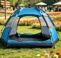 Tente de camping portable améliorée RAYCIN pour les voyages en famille en plein air, la randonnée, le jardinage et les loisirs