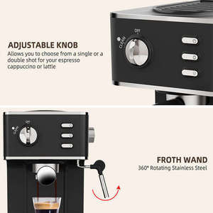 <span class=keywords><strong>Cafetera</strong></span> Espresso Eléctrica Semiautomática 2 en 1 Moderna con Pantalla Táctil de 20 Bares, Multifunción Inteligente, <span class=keywords><strong>Acero</strong></span> <span class=keywords><strong>Inoxidable</strong></span> Italiano - Product Image 4