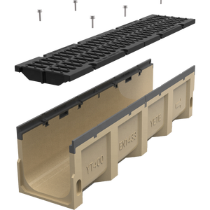 2025 grilles de <span class=keywords><strong>fonte</strong></span> de passerelle en acier inoxydable robustes canaux de drainage couverture de gouttière en béton polymère systèmes de drainage durables - Product Image 4