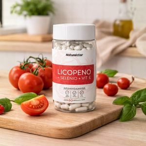 Lycopène avec sélénium et <span class=keywords><strong>vitamine</strong></span> <span class=keywords><strong>E</strong></span>, capsules de 500 mg - 60 unités - Complément alimentaire pour adultes, sans sucre, sans lactose, sans gluten - Product Image 6