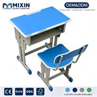 Ensemble de bureau et chaise réglables pour salle de classe, bureau d'apprentissage robuste pour étudiants, mobilier scolaire primaire, bureau et chaise individuels pour étudiants