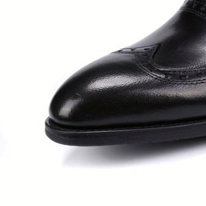Zapatos de Cuero Casuales Versátiles Británicos de Alta Calidad para Hombre, Cubrepiés de Cuero, Zapatos Formales de Negocios - Product Image 6
