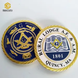 Tùy Chỉnh 3D Freemasonry Tokens Masonic Thách Thức Đồng Xu Freemason Bộ Sưu Tập Đồng Xu