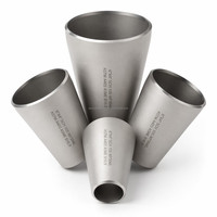 Reductor Concéntrico de Titanio Grado 2 para Tuberías de Hidrógeno (H2) de Energía Limpia, Soldadura a Tope, Sin Corrosión, ASME B16.9 ASTM B363