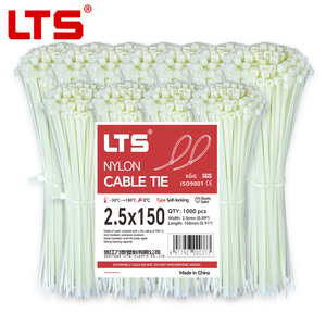 Attache-câble en nylon industriel résistant aux hautes températures -30+180°C, auto-bloquant, en plastique, 2,5*150mm, indice de résistance au feu 94V-2 - Product Image 1