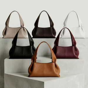 Bolso de Mano 2025 de Gran Capacidad, Forro de PU, Diseño Simple, Cuero Suave, Estilo Bandolera, para Mujer - Product Image 1