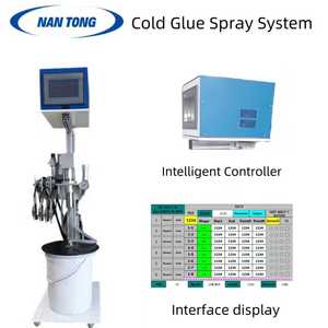 Nhỏ tự động lạnh dán máy điện Hộp gấp gluer với lõi bơm cho bao bì gỗ - Product Image 3