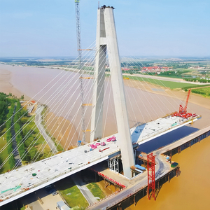 Puente colgante de cable de arco de acero resistente Marco de acero duradero para puente - Product Image 3