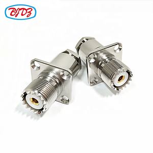 Suministro de fábrica UHF hembra Jack SO239 PL239 conector brida de 4 orificios para cable LMR240 RG213 RG214 conectores coaxiales RF - Product Image 2