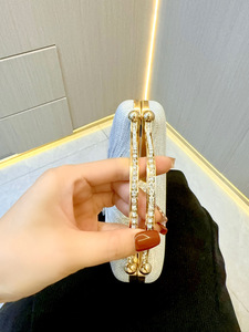 New Cross-border European-American Retro Style Spring Polyester Diamond-encrusted Small <b>Clutch</b> Bag for Women Tanjing - Product Image 4