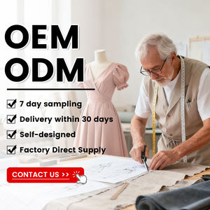 Kadın Yazlık Yeni Vintage Anti-Statik Moda Zarif V Yaka Puf Kollu Yüksek Bel A Kesim Elbise - Product Image 5