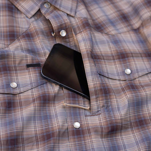 Custom Wholesale Short Sleeve Colorful Plaids Design Men's Western Yoke Shirts High Quality Men's Fishing Shirt With Pearl Snaps - Product Image 4