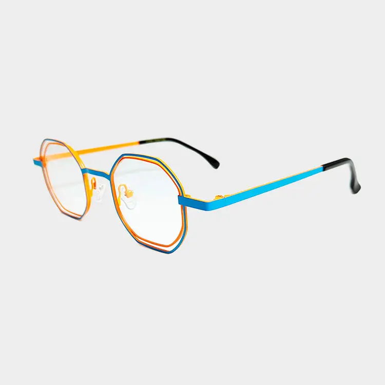 Unisex gözlük küçük kendi adı titanyum karışık rastgele metal göz gözlük gözlük çerçeveleri