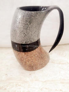 Cốc Bia Sừng Tự Nhiên 100% Thủ Công Hoàn Thiện Cao Đòi Hỏi Cao Cốc Sừng Viking Cốc Uống Nước Dùng Để Uống Bia - Product Image 3