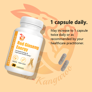 Wholesale Price <b>Red</b> Ginseng Energy Capsules Dietary Supplement for Overall Wellness Improve Mental Clarity Capsules - Product Image 2