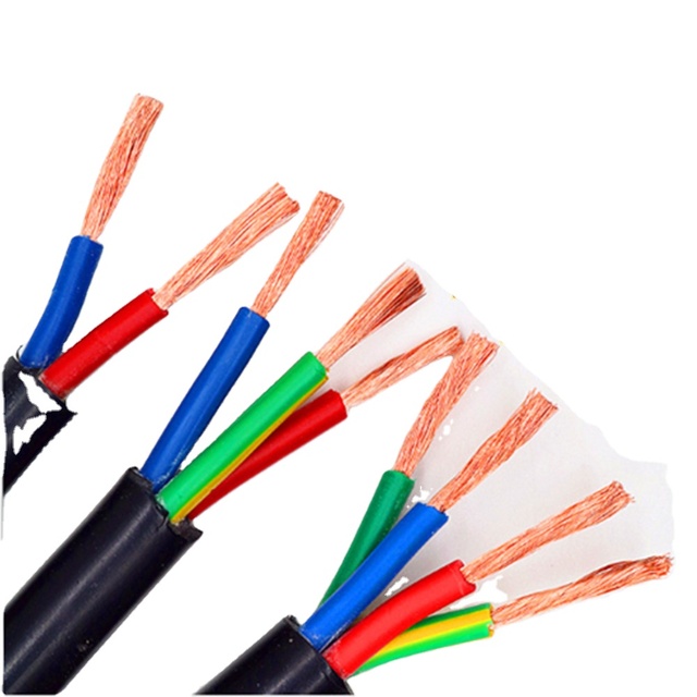 Turkey's Hot Sale 2 Core 3 Core 1.5mm-6mm Awg8 10 12 14 16 Solid Copper 220V Electric Cable with PVC Jacket Flat Power Supplies