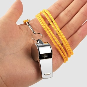 Chất lượng cao tùy chỉnh ABS bóng kim loại trọng tài còi chó đào tạo tiếng còi lớn bao gồm dây buộc cho thể thao sử dụng - Product Image 4