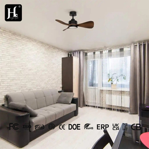 Ventilateur de plafond en bois massif de grande taille de 48 pouces, ventilateur de plafond décoratif d'intérieur, moteur DC, ventilateur de plafond moderne à LED avec lumière - Product Image 3