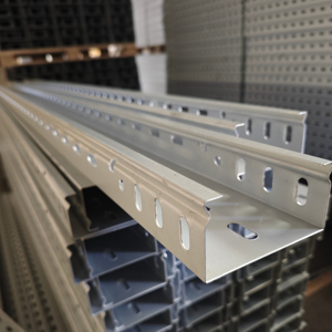 Fabrication sur mesure de chemins de câbles en acier galvanisé perforé - Product Image 3