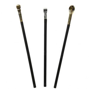 Accessoires de fête d'Halloween pour enfants : Décoration de fouet en forme de squelette de serpent en 3 sections - Product Image 2