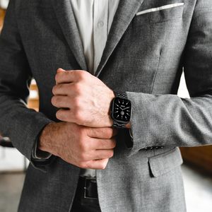 Compatibile per cinturino <span class=keywords><strong>Apple</strong></span> <span class=keywords><strong>Watch</strong></span> cinturino in acciaio inox Sport Business cinturino per IWatch serie Ultra 10 9 8 7 6 <span class=keywords><strong>SE</strong></span> 5 4 3 2 1 - Product Image 5