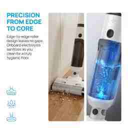 Aspirateur Balai Sans Fil Humide/Sec 3-en-1 - Nettoyeur de Sols Portable Auto-Nettoyant 3000PA à Succion Puissante, Contrôlé par Application pour Sols Durs Domestiques - Product Image 6