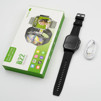Reloj Inteligente 2026 B22 4G AMOLED Android con Monitor de Ritmo Cardíaco, Seguimiento del Sueño, Videollamadas, Tiktok/Facebook/Twitter/Whatsapp, IP67/IP68, Cuadrado