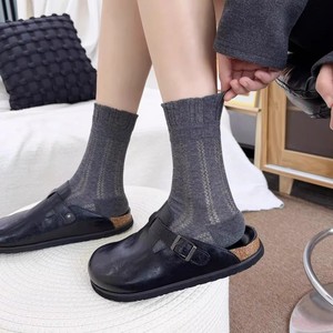 Bu Fan Zao Socks Women's Seamless Mesh Socks Solid Color Breathable Sweat-Absorbing Casual Style Highankle Socks - Product Image 4