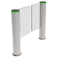 Porte tournante de contrôle de bouton cylindre efficace de gestion des flux de trafic porte de tourniquet de barrière d'oscillation de vitesse rapide