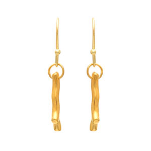 Pendientes chapados en oro de diseño Simple elegante y de alta calidad hermosos pendientes de lujo para mujer - Product Image 1